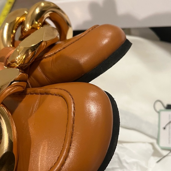 JW ANDERSON gold chain mules loafer - Picture 5 of 7